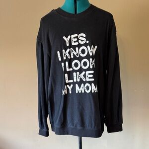 Black Graphic Sweatshirt